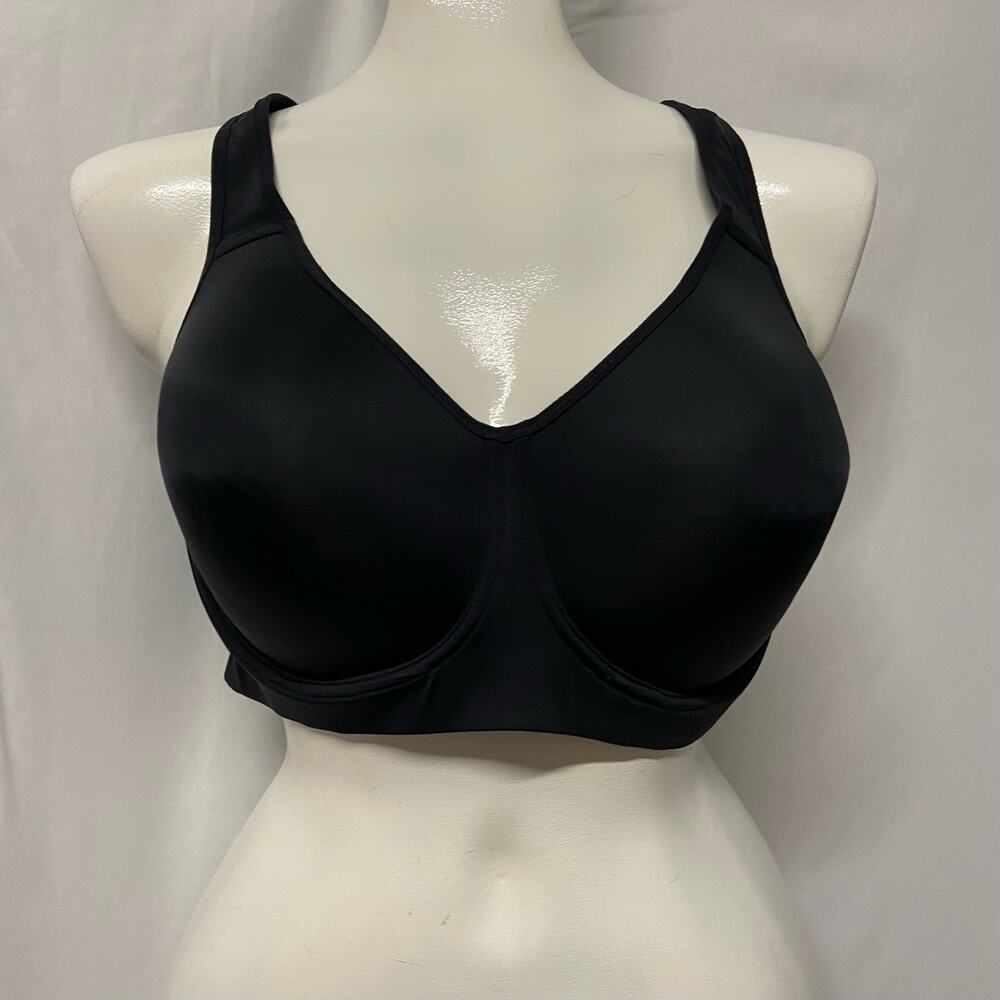 Nike Dri Fit Bralette 34DD Black Sport Bra High Support